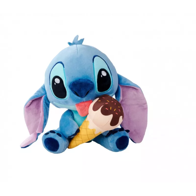 SIMBA pliušinis žaislas Stitch su ledais 25 cm, Originali minkšta figūrėlė