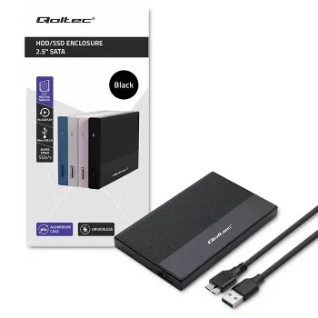 Korpusas 2,5 colio SATA SSD/HDD QOLTEC 52277 USB 3.0