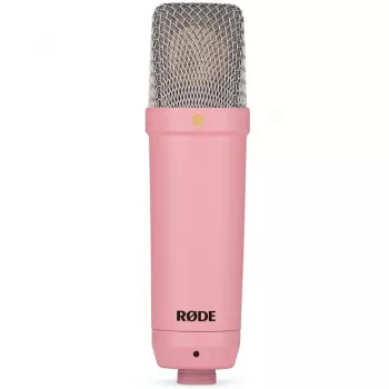 Studijinis kondensatorinis mikrofonas RØDE NT1 Signature Pink — kardioidinis, 20–20000 Hz, -32 dB jautrumas, XLR