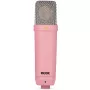 Studijinis kondensatorinis mikrofonas RØDE NT1 Signature Pink — kardioidinis, 20–20000 Hz, -32 dB jautrumas, XLR