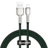USB-A į Lightning laidas Baseus 1 m, žalias