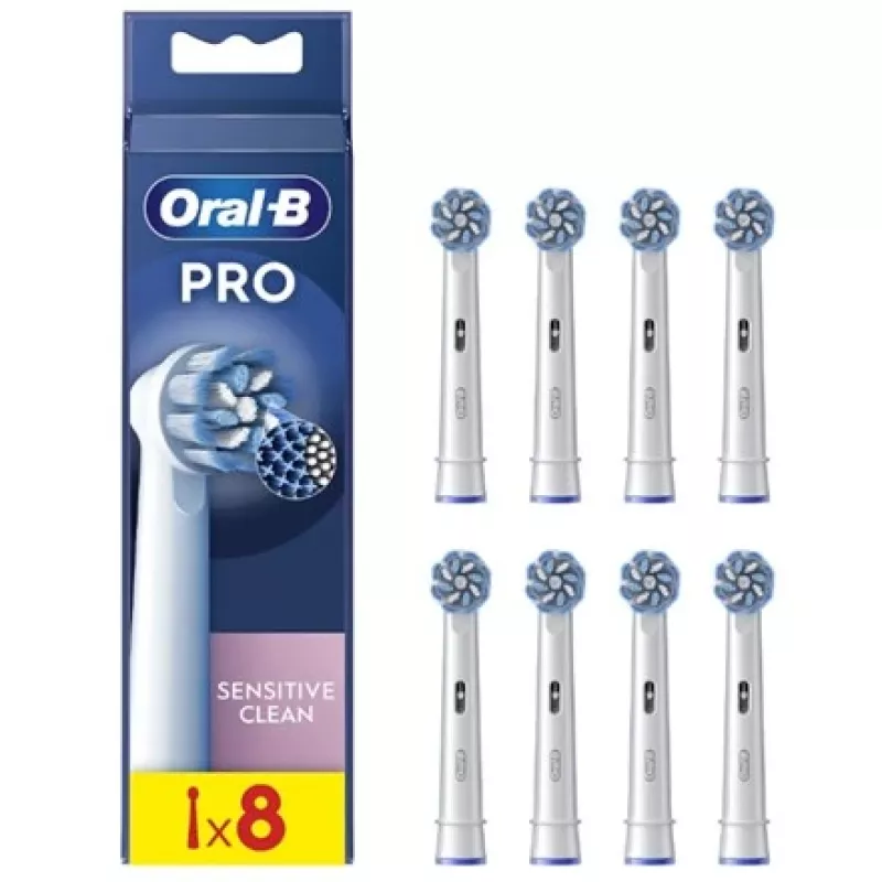 Pakaitinės dantų šepetėlių galvutės Oral-B EB60-8 — Jautrios Ultra Thin, 8 vnt. pakuotė