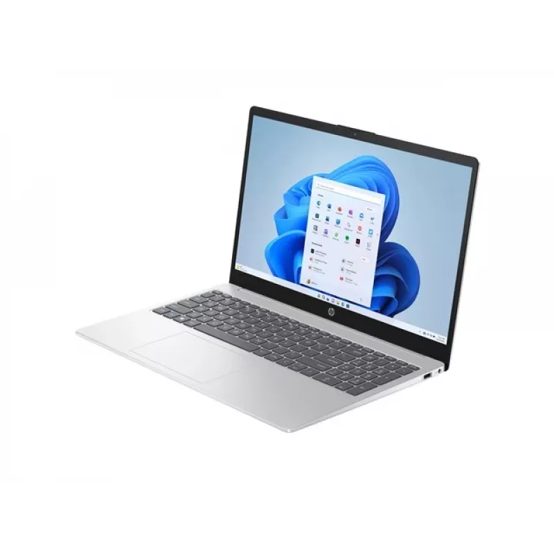 Nešiojamasis kompiuteris HP 15-fc0041ny — Ryzen 5 5625U, 15,6 col. FHD, 16 GB DDR4, 256 GB SSD, Vega 7, Windows 11, natūrali sidabrinė