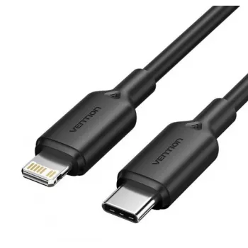 Kabelis USB-C į LIGHTNING / 2M juodas Lakbh Vention