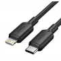 Kabelis USB-C į LIGHTNING / 2M juodas Lakbh Vention