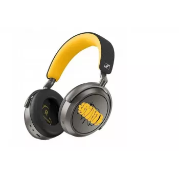 Ausinės Sennheiser Momentum 4 Wireless 80th Anniversary Edition — Bluetooth 5.2, 20 val. baterija, ANC, 3,5 mm, circumaural, geltonos
