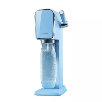 Sodos aparatas SODASTREAM Art Blue Steel — 1 l plastikinis butelis, 60 l angliarūgštės balionėlis, 173×245×430 mm