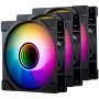 120mm PHANTEKS M25 Gen2 PWM D-RGB korpuso ventiliatorius, juodas, 3 kontaktų