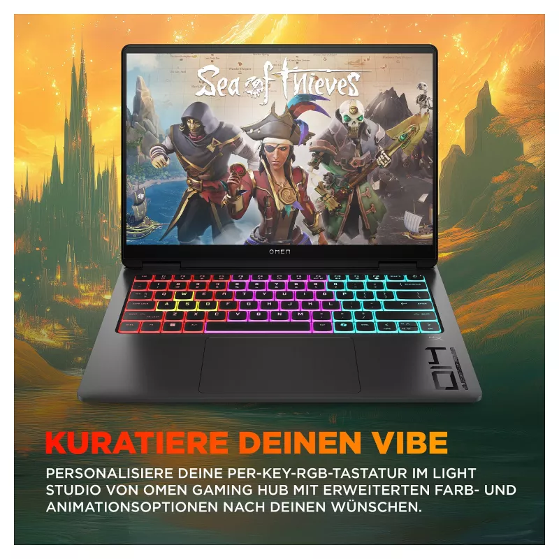 HP OMEN Transcend žaidimų nešiojamasis kompiuteris 14-fb1075ng 14 3K OLED U7-255H 32GB/1TB SSD RTX5060 Win11 - BV8C5EA - ABD (BV8C5EA#ABD)