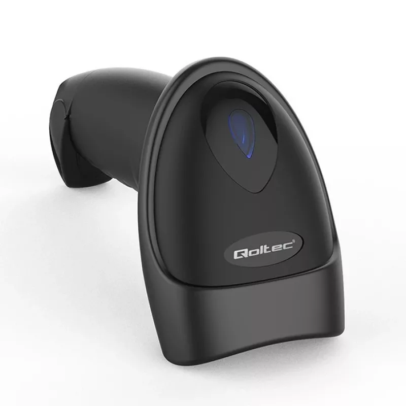 Brūkšninių kodų skaitytuvas QOLTEC 50880 1D/2D USB — rankinis skaitytuvas su USB sąsaja