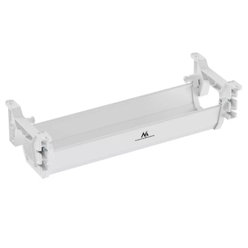 Maclean kabelių/ilgintuvų organizatorius po stalu, maks. apkrova 5 kg, baltas, MC-106 W