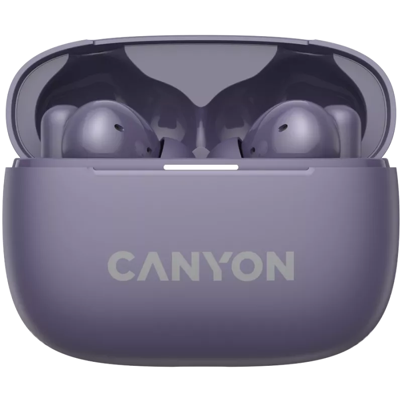 CNS-TWS10PL ausinės ir headsetas, True Wireless Stereo (TWS), į ausį, skambučiams/muzikai/sportui/kasdieniam naudojimui, USB Type-C, Bluetooth, violetinė (CNS-TWS10PL)