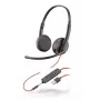 HP Poly Poly Juodawire C3225 USB - 3200 Series - Ausinės - Ant ausies - Laidinės - USB, 3,5 mm kištukas - Triukšmo izoliacija (209747-101)