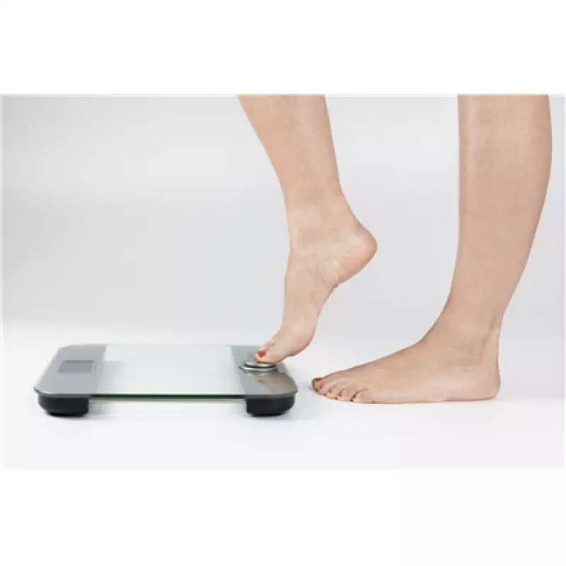 Elektroninės asmeninės svarstyklės Caso Body Energy Ecostyle 03416 — maks. 180 kg, tikslumas 100 g, balta / pilka