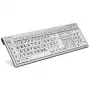 Klaviatūra Logickeyboard LKB-LPRNTBW-AJPU-DE Office USB QWERTZ vokiečių įvairiaspalvė
