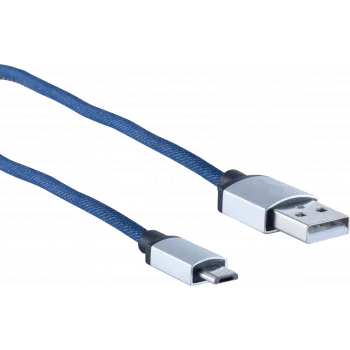 USB laidas ShiverPeaks BS14-50029 2 m USB A Micro-USB B mėlynas