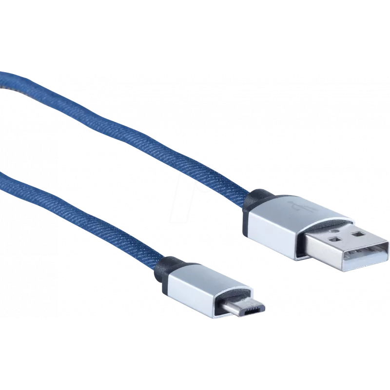 USB laidas ShiverPeaks BS14-50029 2 m USB A Micro-USB B mėlynas