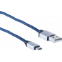 USB laidas ShiverPeaks BS14-50029 2 m USB A Micro-USB B mėlynas