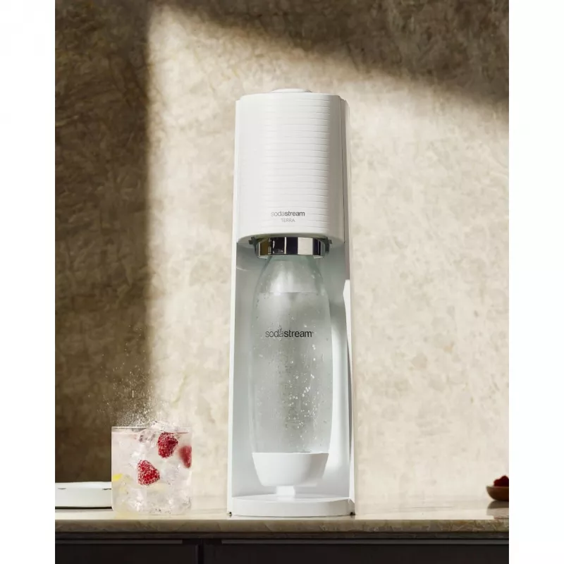 SodaStream Soda Maker Terra Megapack QC baltas, įsk. 3 butelius (2270213)