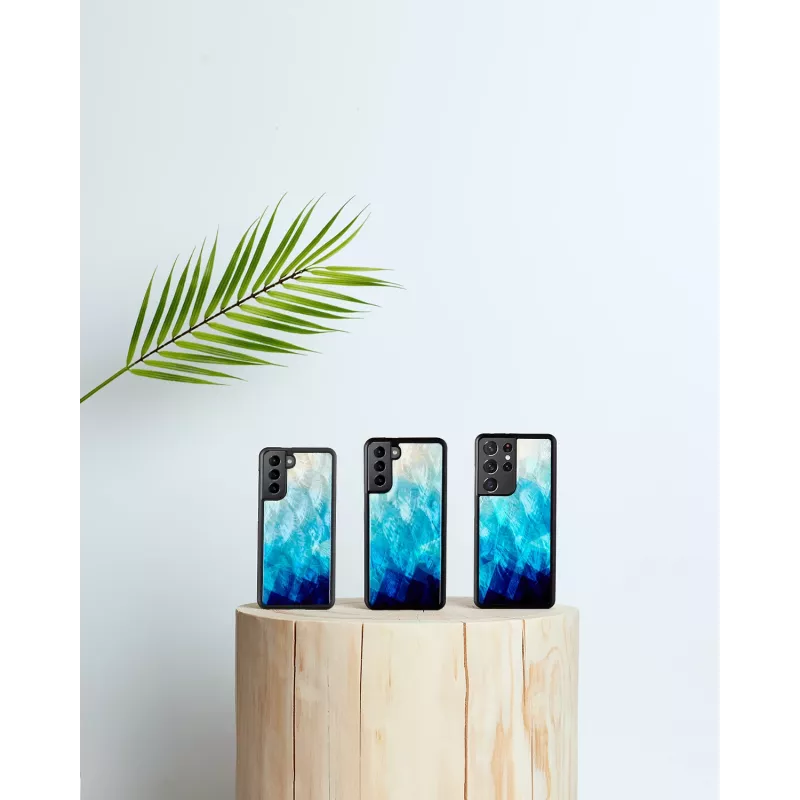 iKins telefono dėklas Samsung Galaxy S21+ — apsauginis galinis dangtelis, mėlynai juodas