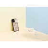 Apsauginis dėklas iKins, skirtas Apple iPhone 12 mini — rožinio marmuro raštas, plonas prigludimas