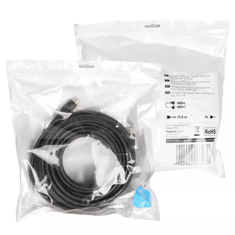 HDMI v2.0 laidas 15 m paauksuotas