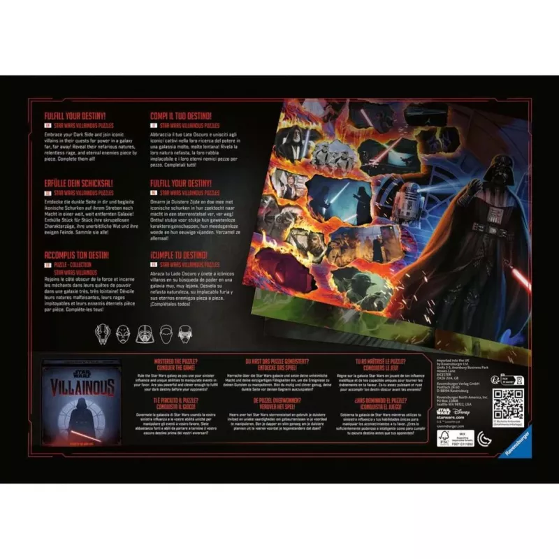 Dėlionė Star Wars Villainous: Kylo Ren (1000 dalių)
