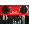 Elektrinis ventiliatoriaus šildytuvas BLAUPUNKT EH7010 — 2000 W, nerūdijantis plienas elementas, IPX4, grindų naudojimas, iki 22 m², juoda/mėlyna/raudona