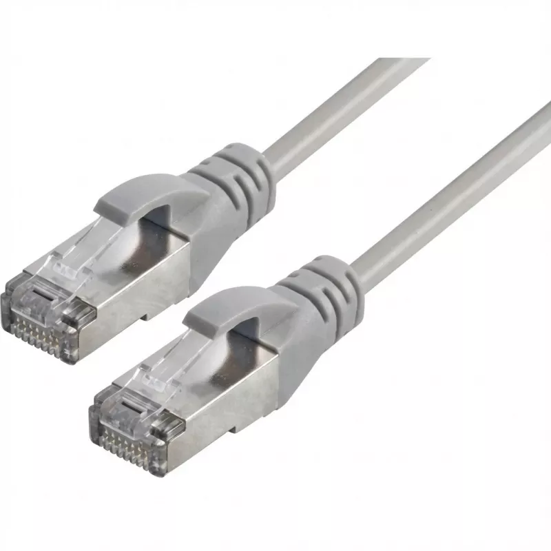Tinklo kabelis Captiva 80275 komutacinis kabelis CAT 6a RJ45 1m Pilkas
