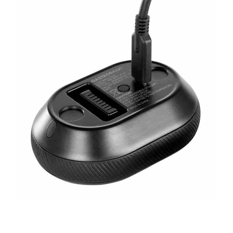Panardinamasis plaktuvas GASTROBACK Cordless Design 5-in-1 — 180 W, 0,5 L dubuo, maitinamas baterijomis, nerūdijančio plieno peiliai