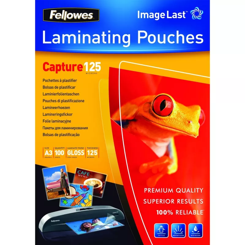 Fellowes ImageLast A3 125 mikronų laminavimo plėvelė - 100 vnt. pakuotė