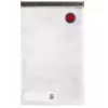 Vakuuminio sandarinimo dėžutė ZWILLING 36807-007-0, plastikinė stačiakampė maisto talpykla, 1,1 l ir 2,3 l, sandariai užrakinamas dangtelis, nuimama, permatoma balta