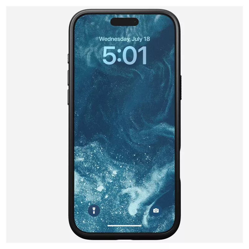 Mobiliojo telefono dėklas Nomad NM01693185, skirtas Apple iPhone 16 Pro Max, oda/TPU/PC, juodas, tinka 17,5 cm (6,9 colio) ekranui