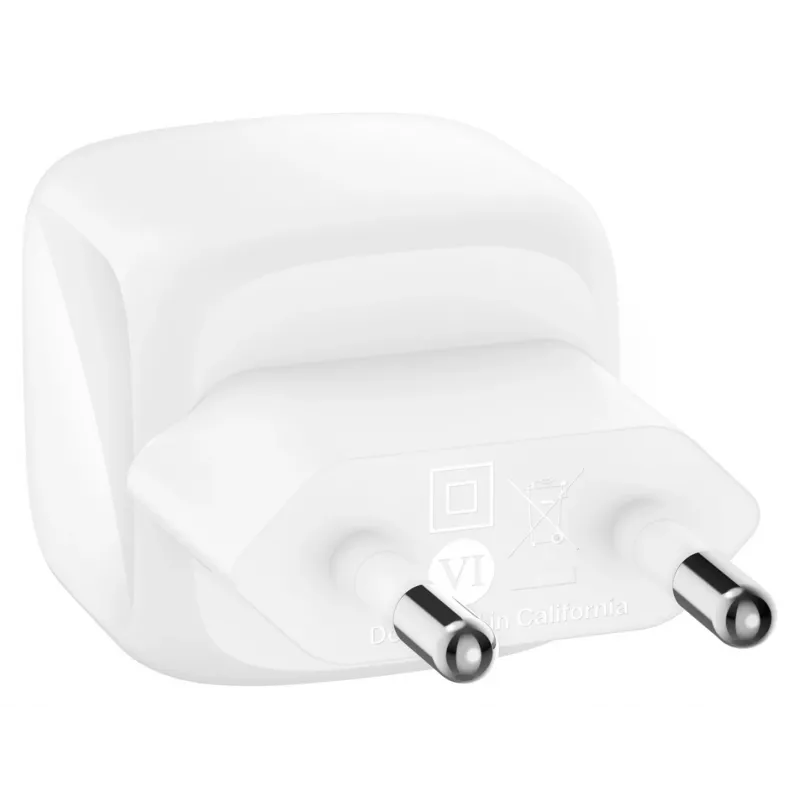 Belkin BoostCharge nešiojamam kompiuteriui, išmaniajam telefonui, planšetei, baltas, AC greitasis įkrovimas, vidaus naudojimui
