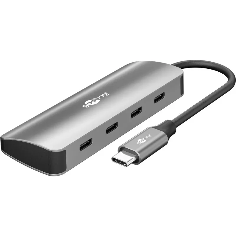 Goobay plonas 4-Port USB šakotuvas USB-C iki 10 Gbit/s - -Plug> 4x (76565)
