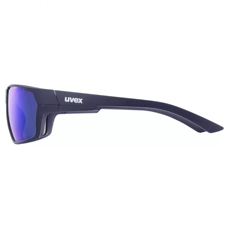 Universalios sportinės akiniai UVEX sportstyle 233 P — pilnas apvadas, unisex, tamsiai mėlyni, 28 g