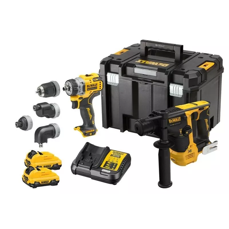 DeWALT DCK2101L2T-QW maitinimo atsuktuvas / smūginis suktuvas juodas, geltonas