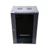Prie sienos montuojama spinta Extralink Rackmount cabinet 18U 600x600 Juoda raktinis užraktas