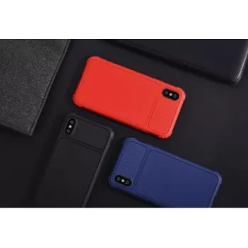 Apsauginis smūgiams atsparus dėklas Devia Shark1, skirtas iPhone XS Max 6.5, mėlynas