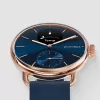 Withings ScanWatch 2 - Laikrodis su EKG, širdies ritmo, SpO2, aktyvumo ir miego stebėjimu (38 mm, mėlynas rožinis auksas)
