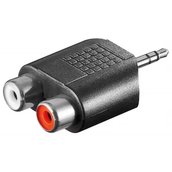 Goobay | RCA adapteris. 3,5 mm lizdas (vyriškas) į 2 stereo lizdus (moteriškus) | 11604