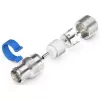 Lengvai montuojamas IEC/koaksialinis lizdas (sidabrinis/mėlynas, 6,5–8,0 mm)
