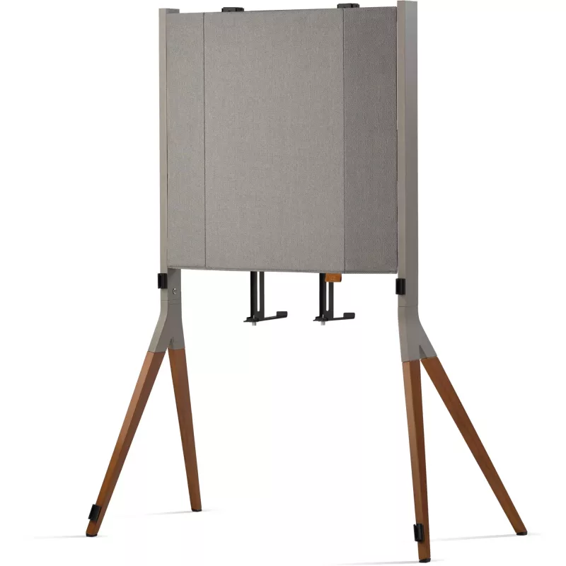 One for All Falcon Universal WM 7481 – stovas – LCD televizoriui / garso juostai – riešutmedžio, tamsiai pilka – ekrano dydis: 81,3–177,8 cm (32–70 colių)