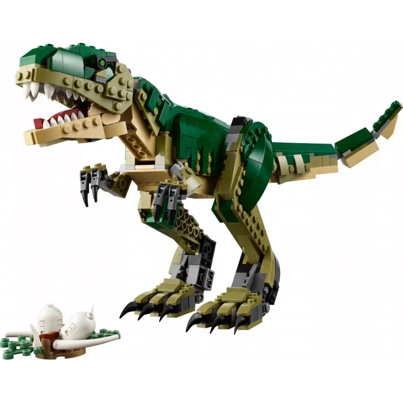 Konstruktorius LEGO Creator 3-in-1 T.Rex statomas modelio rinkinys, 626 vnt., 150 mm aukštis, amžius 9+