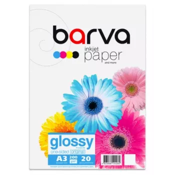 Fotopopierius Barva (IP-C200-346) blizgus, 200 g/m², A3, 20 lapų