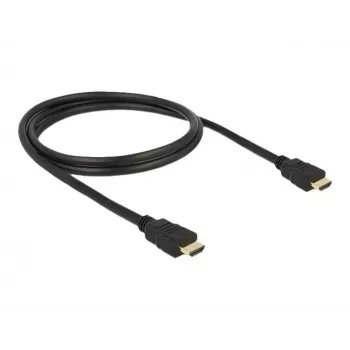 HDMI laidas DeLOCK 84752 1m tipo A kištukas į kištuką juodas