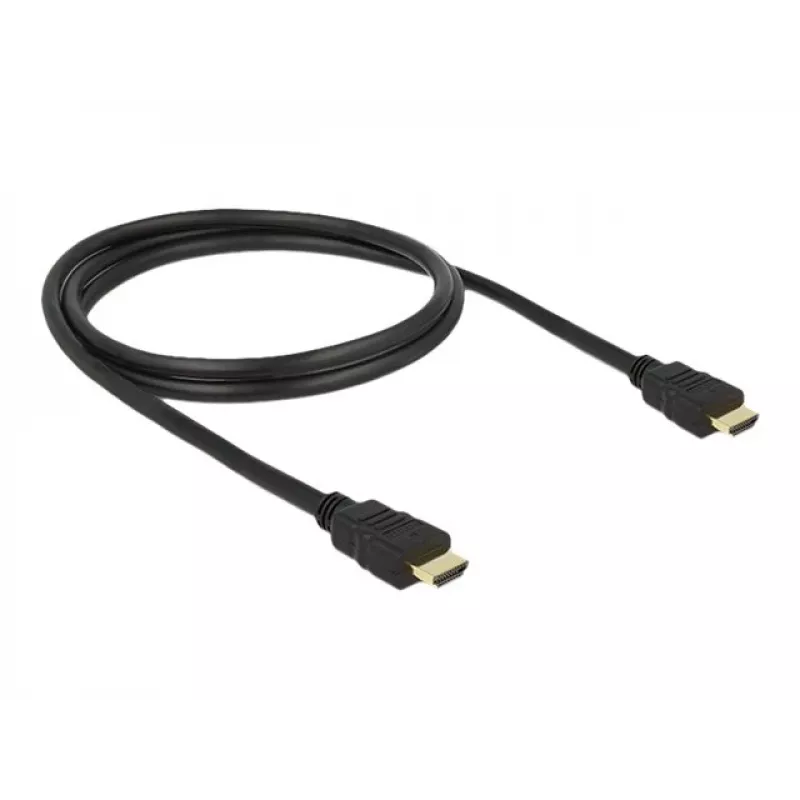 HDMI laidas DeLOCK 84752 1m tipo A kištukas į kištuką juodas