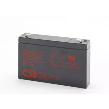 Įkraunama švino rūgšties baterija csb HRL634WF2 6V 9Ah atsarginiam maitinimui ir UPS naudojimui
