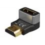 Goobay 72011 HDMI™ kampinis adapteris 270° vertikalus, 8K @ 60 Hz, paauksuotas, juoda, sidabrinė | Goobay