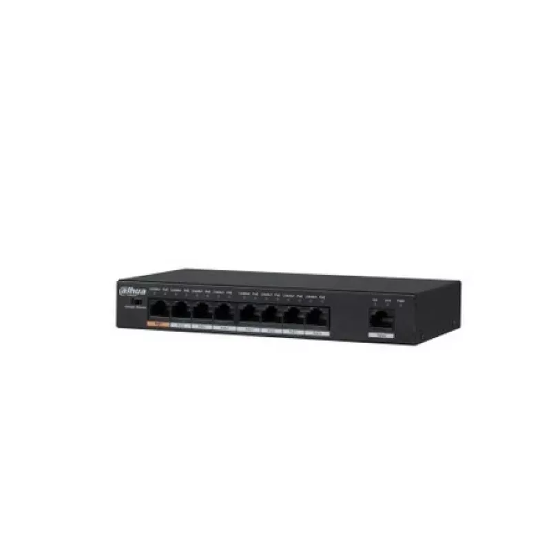 Dahua Technology PFS3009-8ET-96 Unmanaged L2 Fast Ethernet (10/100) Power over Ethernet (PoE) Juoda